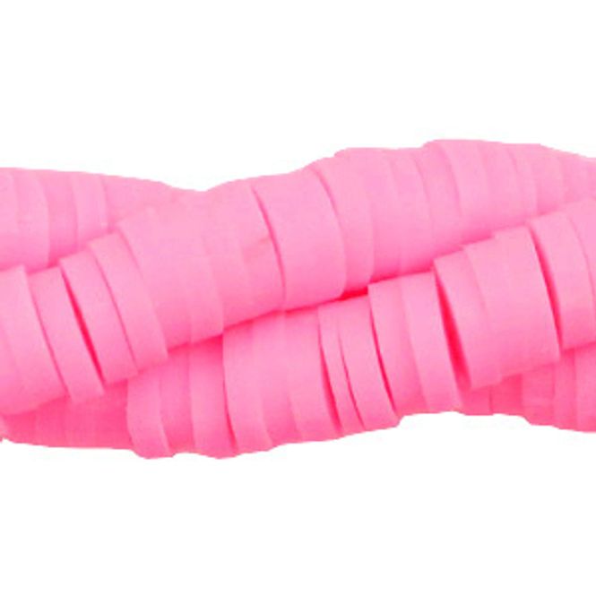 Hovedbilde 4 mm Katsuki clay beads -Pink