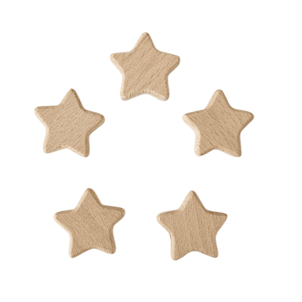 Perler i Tre - Stjerne 5 pk