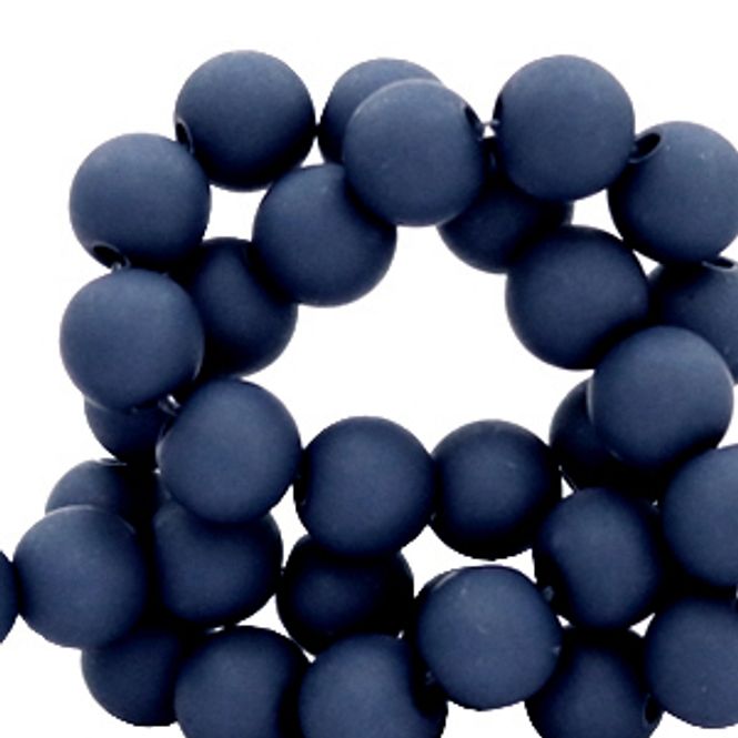 Hovedbilde Acryl perler 4mm Midnight Blue