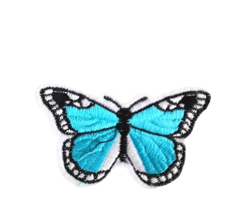 Sommerfugl Patches - Turkis 