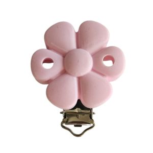 Hovedbilde Klips -Blomst Silikon Rosa