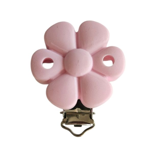 Klips -Blomst Silikon Rosa