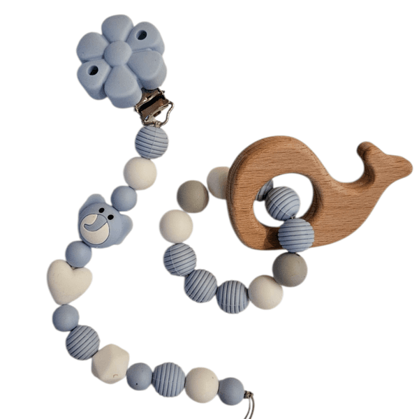 Silikonperle - Rund med Riller