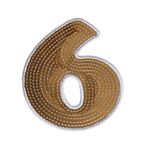 Hovedbilde Paljett Tall  6 - Gull