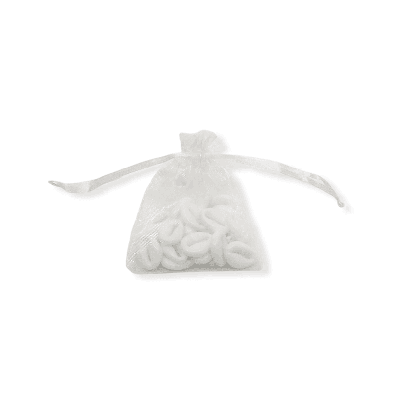 Organza poser -Hvit - 7 x 9 cm- 10 stk