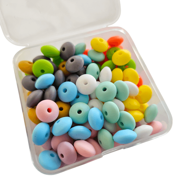Silikonperle - Linser 100 pk